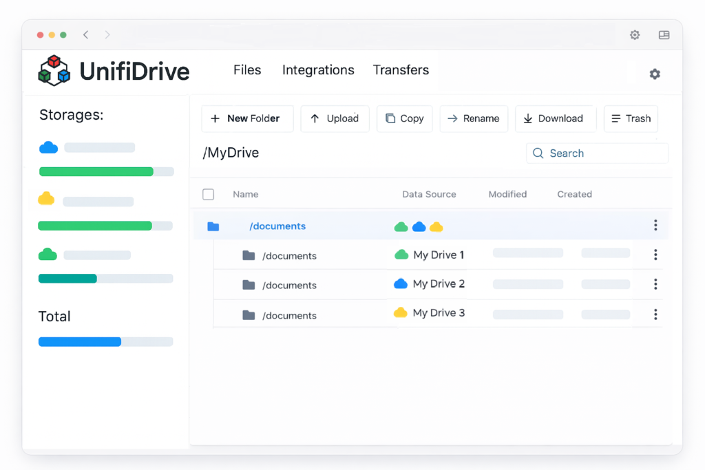 One Folder Across Clouds